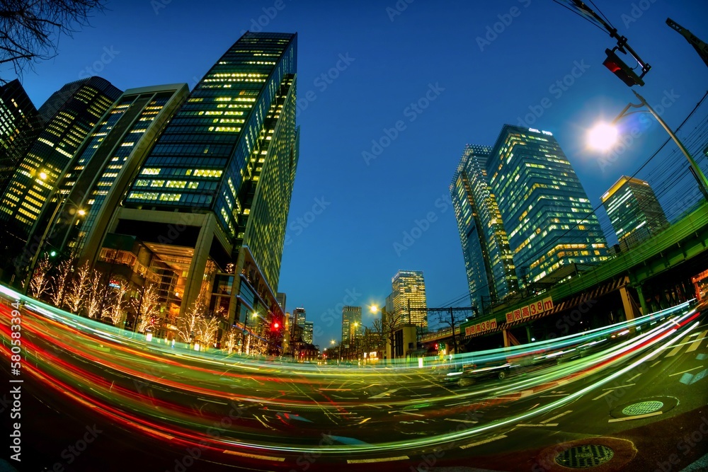 Obraz premium 東京 丸の内夜景 2023