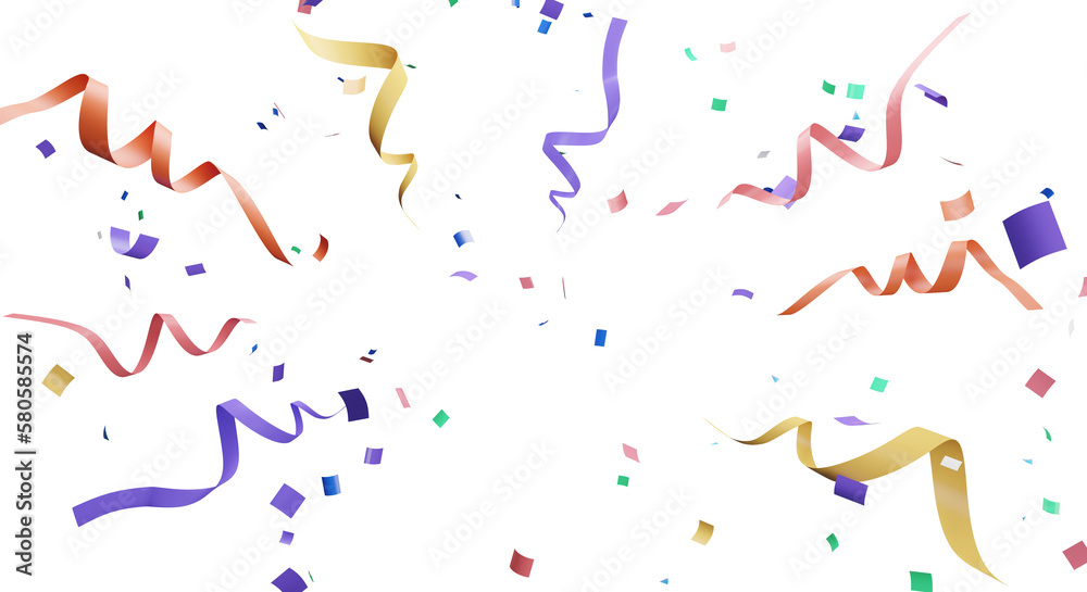 3d rendering of colorful confetti flying. 3d rendering of colorful confetti flying.