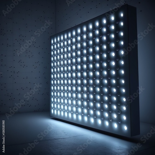 led wall, display disco diamond color light next to each other similar it's the same different for concert tv technical shop giant big ornate patterned mood lighting Generative AI