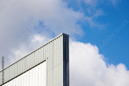 Tall modern factory wall example © simonXT2