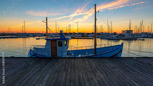 Helsingborg North Harbour Fishing Boat
