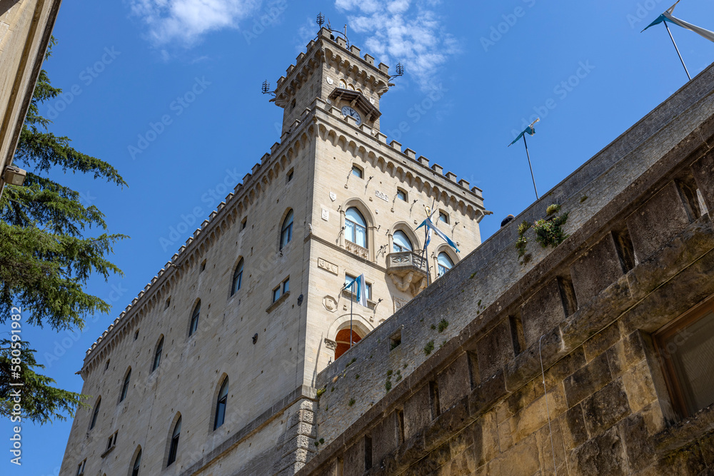 The Public Palace of the city of San Marino, Republic of San Marino, Europe