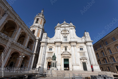 LORETO, ITALY, JULY 5, 2022 - View of the Shrine of the Holy House of Loreto, Italy