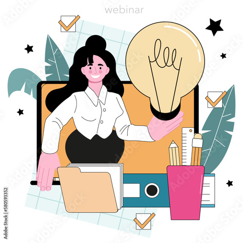 Idea online service or platform. Creative innovations or solutions generation.