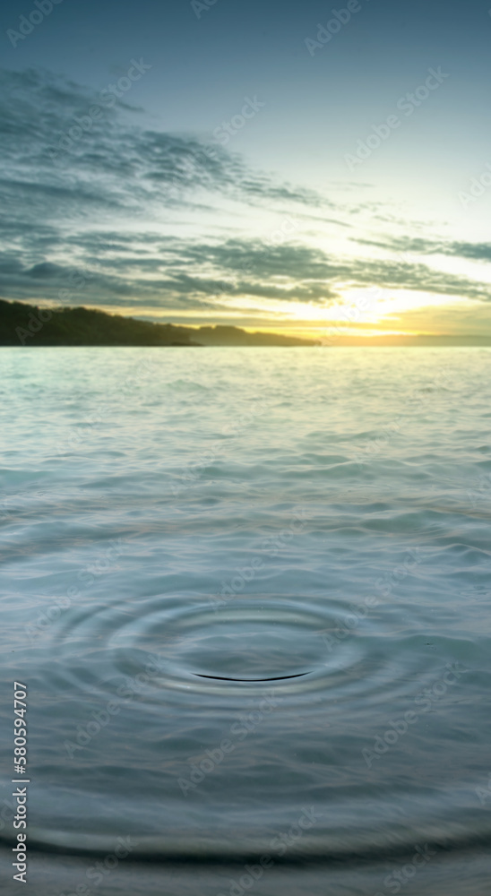 Fototapeta premium Water splash on the lake