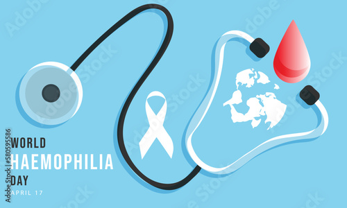 World Haemophilia Day. Template for background, banner, card, poster 