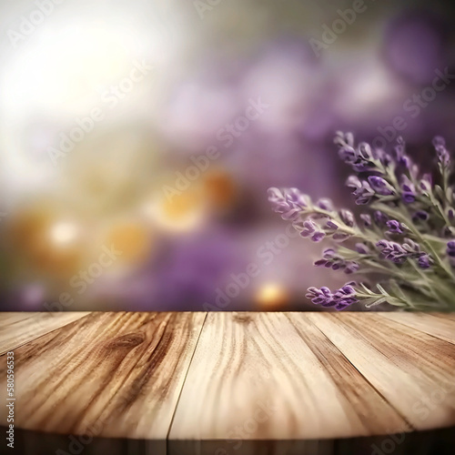 Lavender flower backgrounds . Generative AL. Illustration