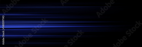 The speed of the lines of light. On a black background.