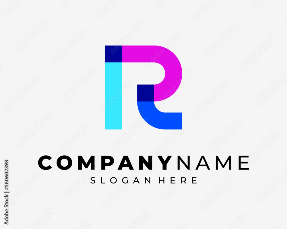 Letter R Initials Monogram Modern Trendy Vivid Overlapping Colorful Bright Simple Vector Logo Design Letter R Initials Monogram Modern Trendy Vivid Overlapping Colorful Bright Simple Vector Logo Design