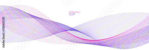 Smooth abstract background with arrays of flowing particles, light and soft vector design, luxury style illustration, motion wind effect.