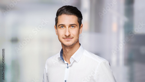 portrait of young man ready for job - business concept