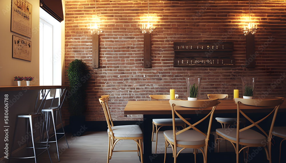 Picture of Sleek Modern Living Room with Exposed Brick Wall | Contemporary Brick ...