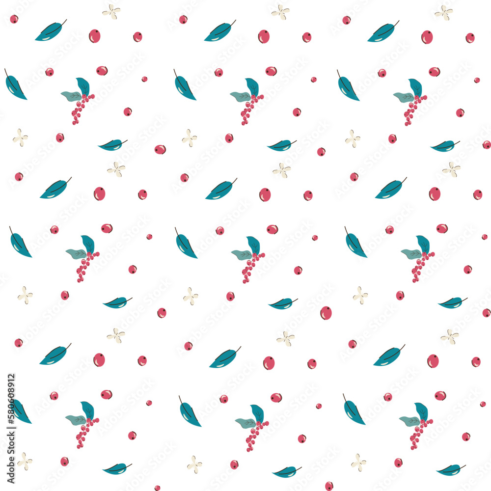 coffee beans and coffee flower .seamless pattern in a flat, minimalist style. coffee beans and coffee flower .seamless pattern in a flat, minimalist style.