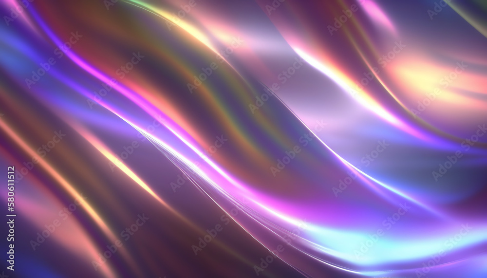Abstract fluid 3d render holographic iridescent neon curved wave in motion background. Gradient design element for banners, backgrounds, wallpapers and covers Abstract fluid 3d render holographic iridescent neon curved wave in motion background. Gradient design element for banners, backgrounds, wallpapers and covers