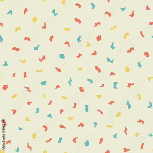 Pale Pastel Terrazzo Seamless Vector Repeat Pattern