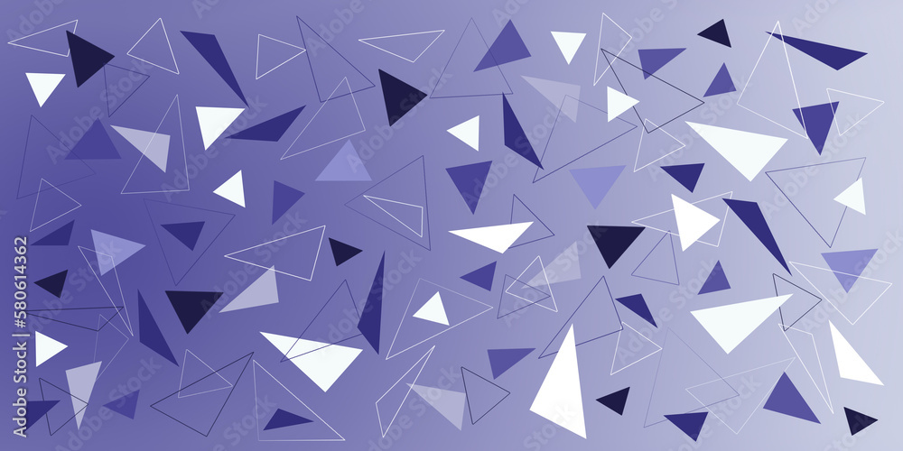 Abstract lavender gradient background with triangles of different sizes and shapes .Digital art illustration. Abstract lavender gradient background with triangles of different sizes and shapes .Digital art illustration.