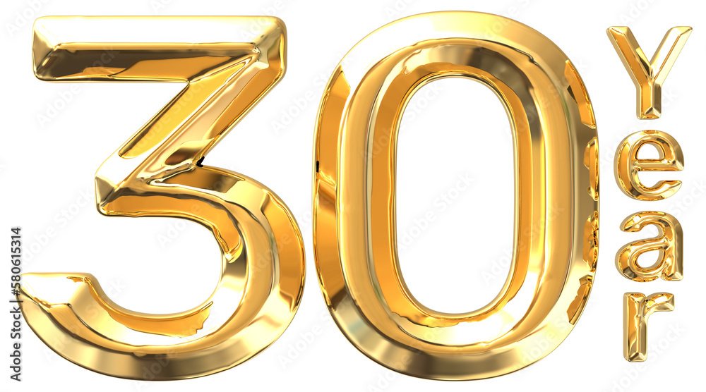 Happy Anniversary 30th 3d Gold Happy Anniversary 30th 3d Gold
