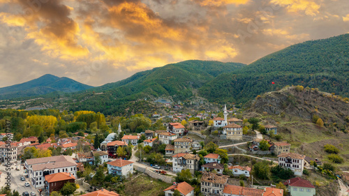 The Village of Tarakli, at Sakarya Turkey, Famous with Traditional and Historic Turkish Houses