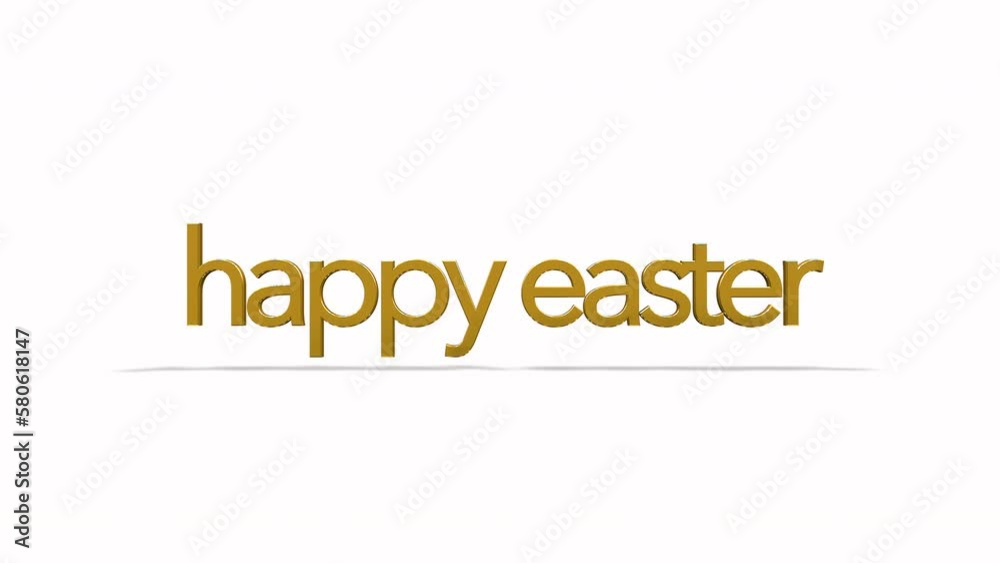 Rolling Happy Easter text on white gradient, motion abstract promo, spring and holidays style background Rolling Happy Easter text on white gradient, motion abstract promo, spring and holidays style background
