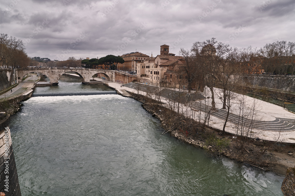 The Tiber river