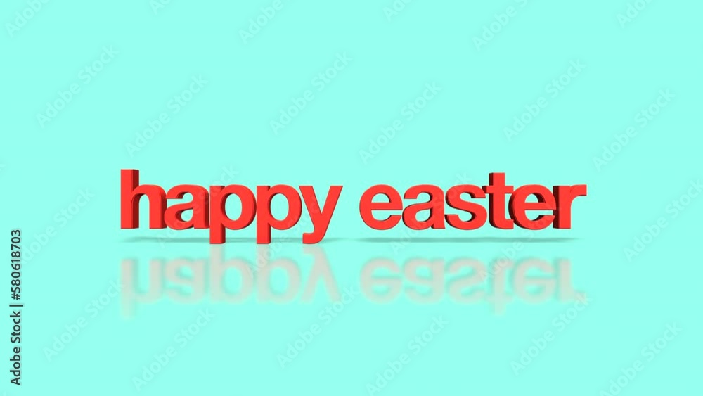 Rolling Happy Easter text on blue gradient, motion abstract promo, spring and holidays style background Rolling Happy Easter text on blue gradient, motion abstract promo, spring and holidays style background