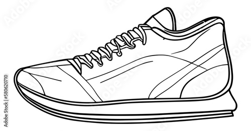 Vector Illustration of sneakers, Illustration of sports shoes