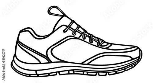 Vector Illustration of sneakers, Illustration of sports shoes