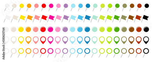 20 Grafische Diagonale Nadeln Fahnen Runde Pins Und Magnete Set Bunt
