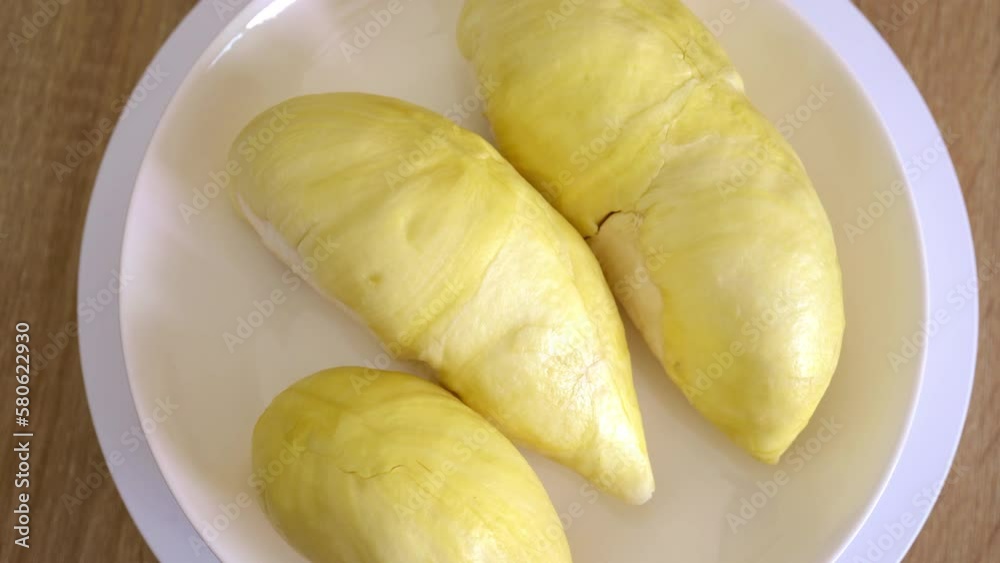 durian fruit, famous and delicious king fruit Thailand., Stock Video durian fruit, famous and delicious king fruit Thailand., Stock Video