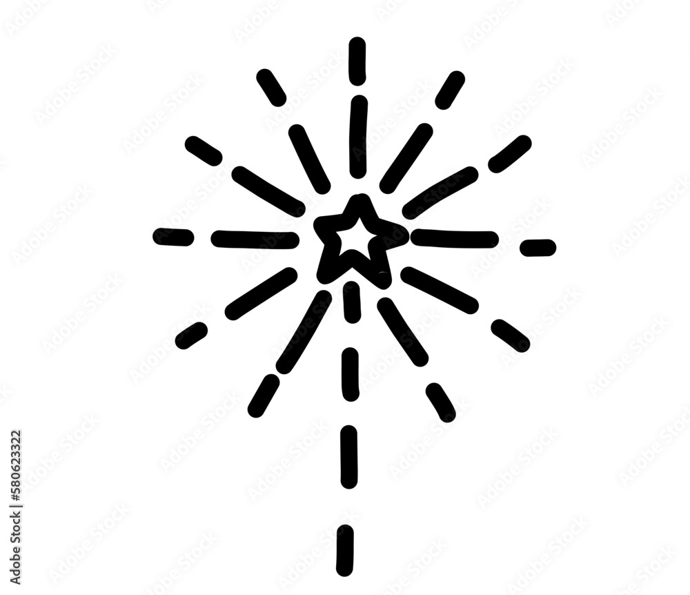 Firecracker doodle Firecracker doodle