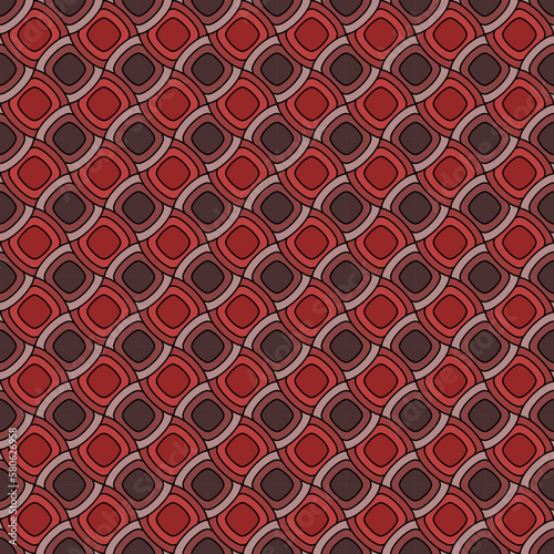 Rounded square seamless pattern, Background repeating