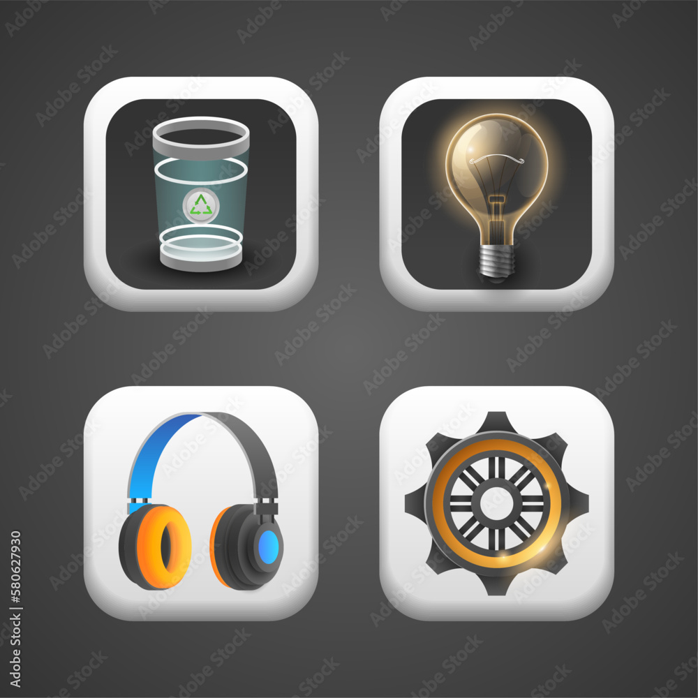 Set Abstract Gradient Square Collection Icons Symbols Signs Shadow Logotype Vector Design Style User Interface Elements Neumorphic Ui Ux Kit Set Abstract Gradient Square Collection Icons Symbols Signs Shadow Logotype Vector Design Style User Interface Elements Neumorphic Ui Ux Kit