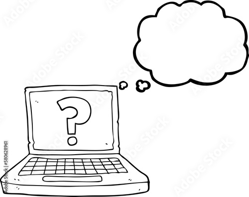 thought bubble cartoon internet search