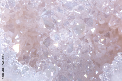 Brilliant Precious stones. Mineral crystals in the natural environment. Texture of precious and semiprecious stones. Seamless background of colored shiny surface of precious stones. Argonium white.