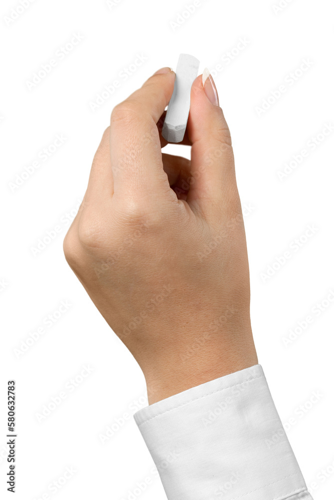 Hand Holding a Chalk Stick Hand Holding a Chalk Stick