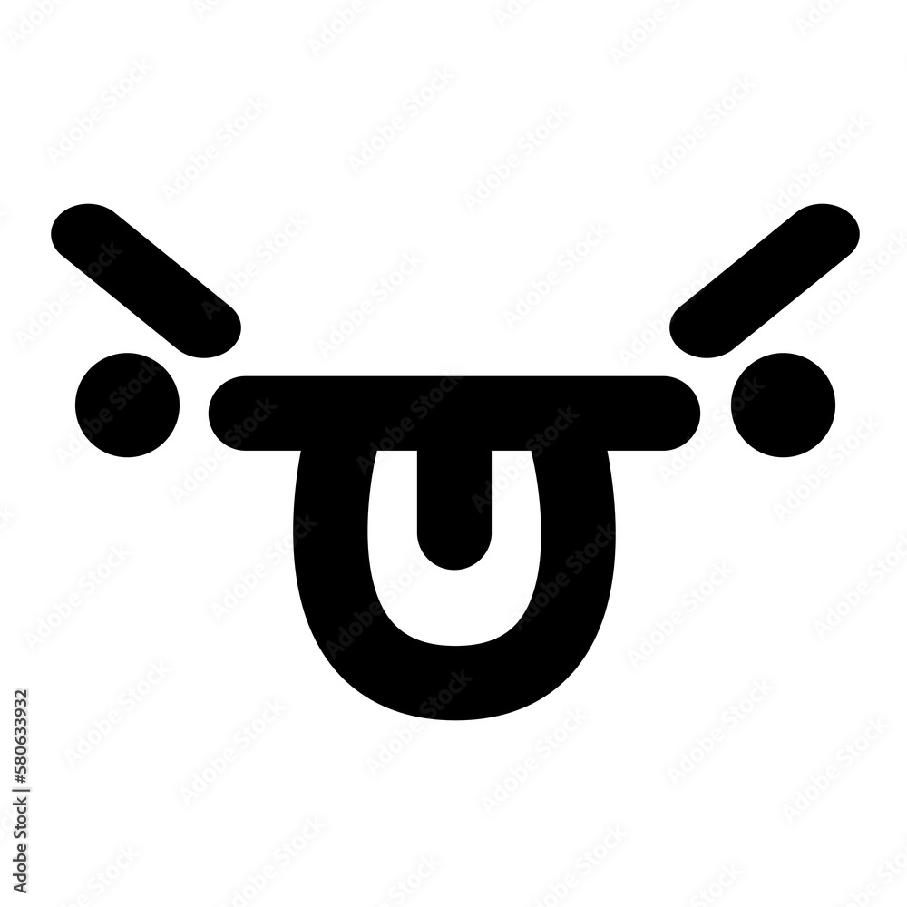 angry face sticking out tongue icon angry face sticking out tongue icon
