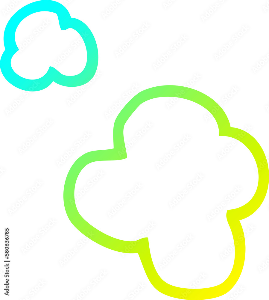 cold gradient line drawing cartoon poof of smoke cold gradient line drawing cartoon poof of smoke