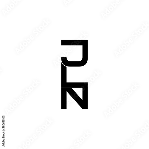 jln lettering initial monogram logo design photo