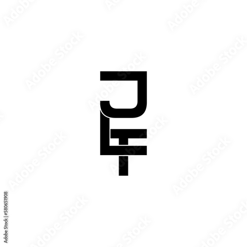 jlt lettering initial monogram logo design