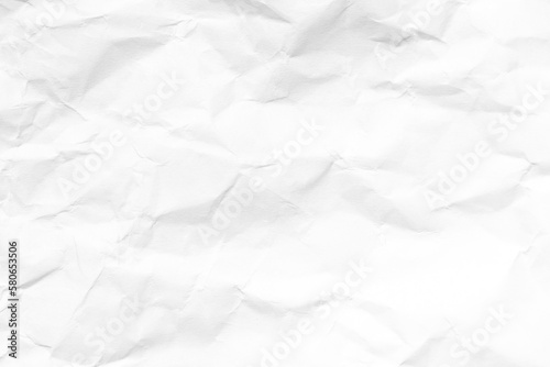 Fototapeta Naklejka Na Ścianę i Meble -  Grunge wrinkled white color paper textured background with copy space