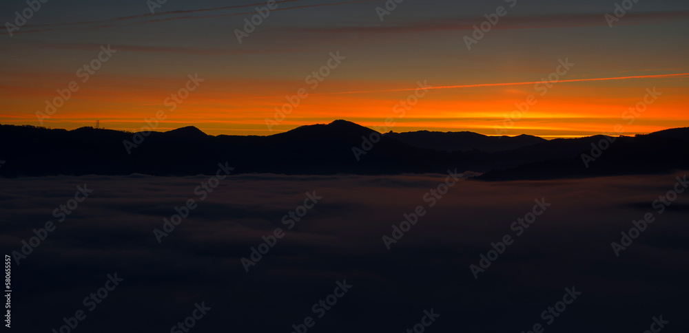 Sea of clouds in Elgeta, Guipuzcoa Sea of clouds in Elgeta, Guipuzcoa
