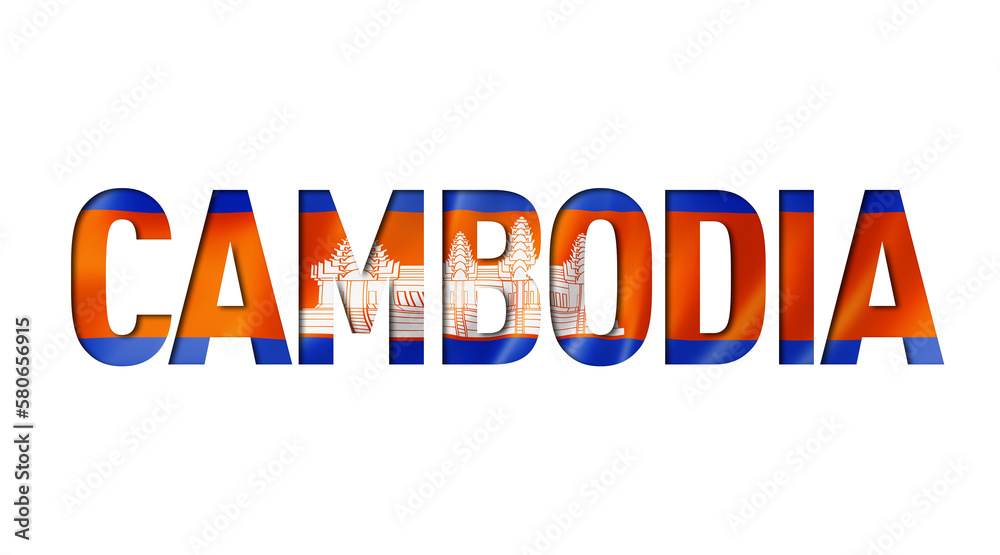 cambodian flag text font