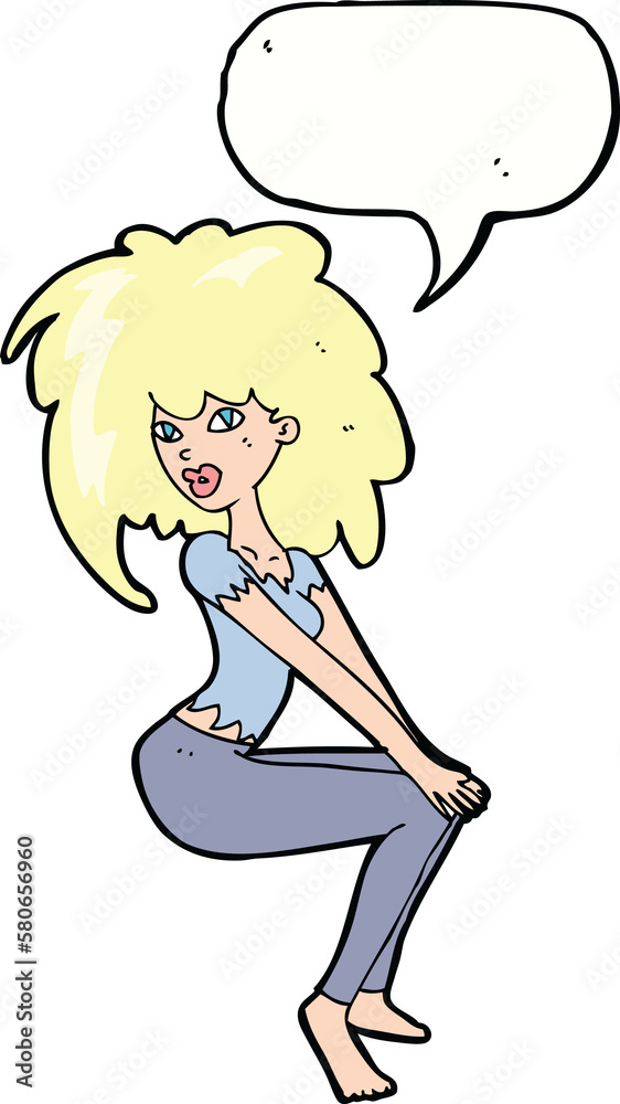cartoon woman with big hair with speech bubble cartoon woman with big hair with speech bubble