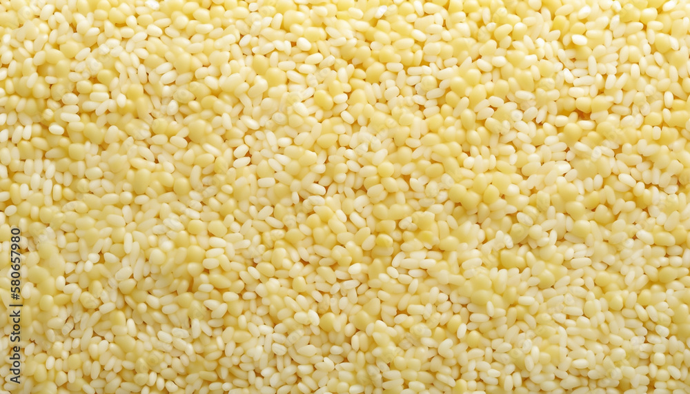 Texture of raw rice grains for background design. Generative AI. Texture of raw rice grains for background design. Generative AI.