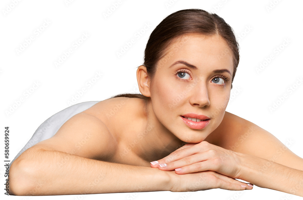Attractive Woman Relaxing Spa Treatment Attractive Woman Relaxing Spa Treatment