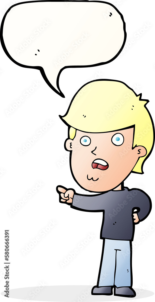 cartoon shocked man pointing with speech bubble cartoon shocked man pointing with speech bubble