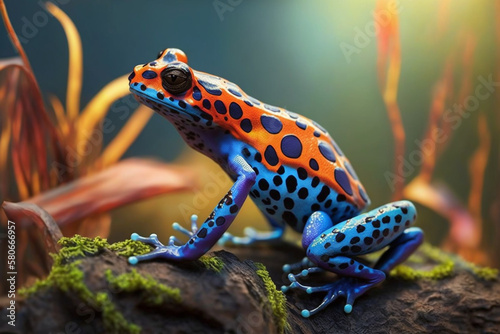 Poison Dart Frog. Generative AI