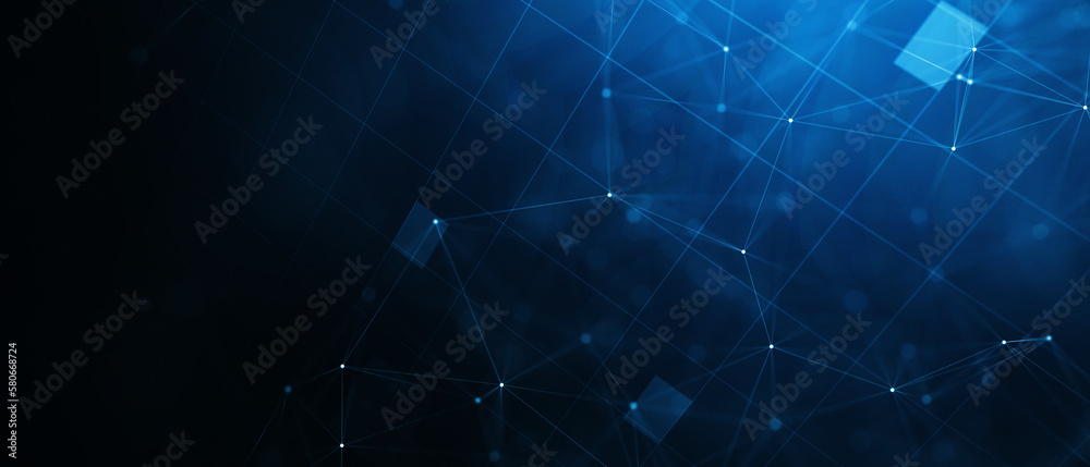 Abstract digital background with cybernetic particles. Illustration Abstract digital background with cybernetic particles. Illustration