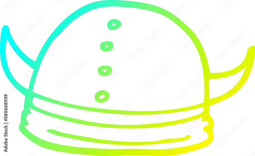 cold gradient line drawing cartoon viking helmet cold gradient line drawing cartoon viking helmet