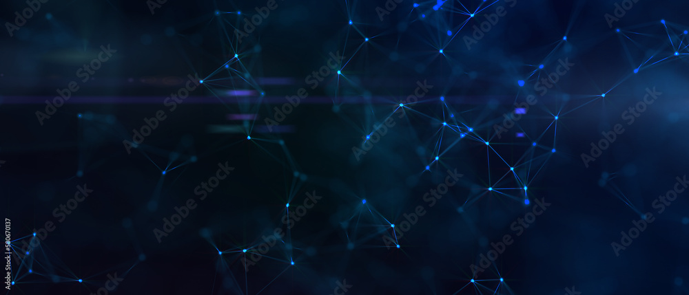 Abstract digital background with cybernetic particles. Illustration Abstract digital background with cybernetic particles. Illustration